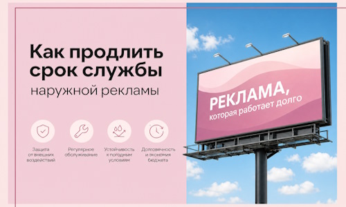 Как продлить срок службы наружной рекламы в  Искитиме