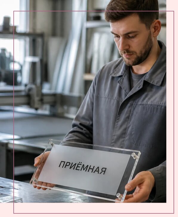 Таблички из оргстекла на заказ в Искитиме от 3975 р. | Аванза-Скм