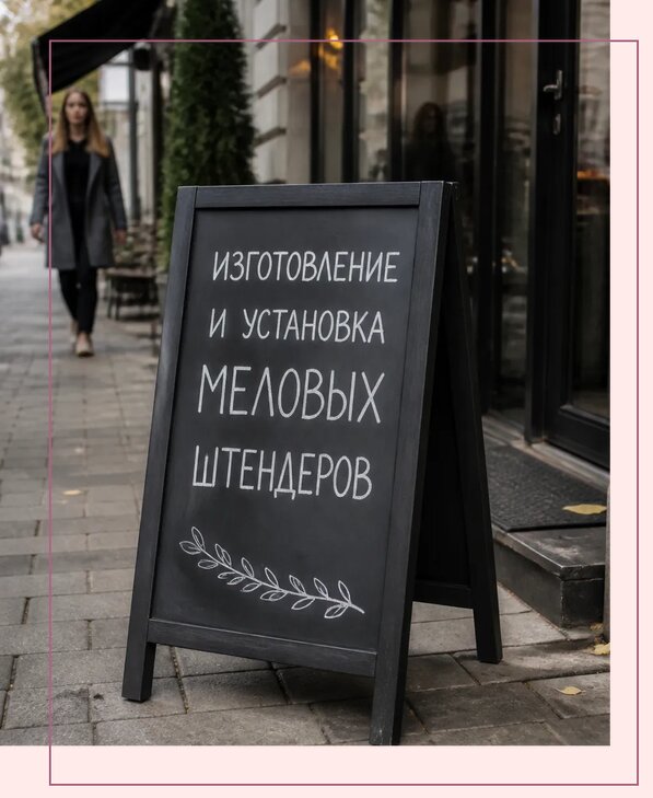 Меловые штендеры в Искитиме по цене от 6625 р. | Аванза-Скм